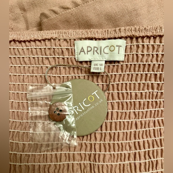 NWT APRICOT Linen Spaghetti Strap Dress Dusty Rose - Picture 6 of 8
